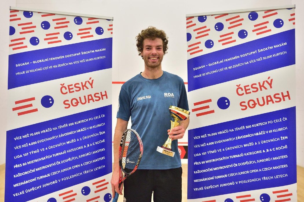 Belgičan Herrewegen vyhrál squashový turnaj Czech Open
