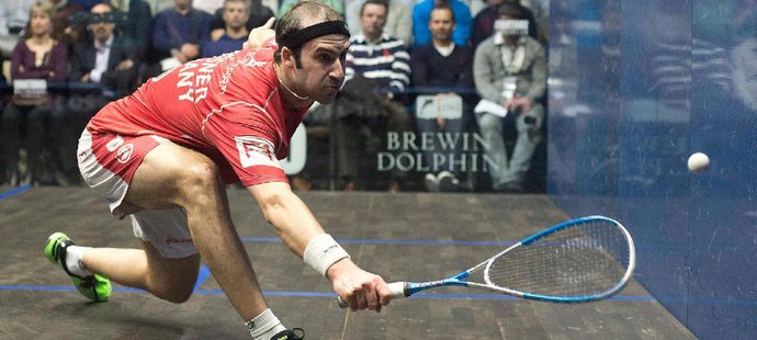 Německý squashista Simon Rösner bude jednou z hvězd ostravského turnaje.