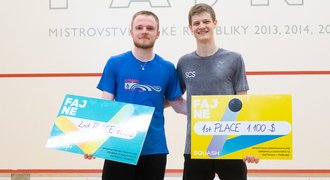 Talentovaný squashista Panáček překonal triumfem v Ostravě všechny české hráče