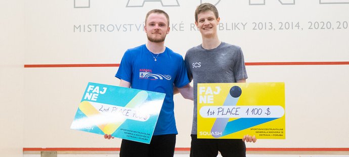 Talentovaný squashista Panáček překonal triumfem v Ostravě všechny české hráče.
