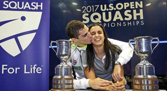 Egyptští manželé ovládli ve dvouhrách squashové US Open