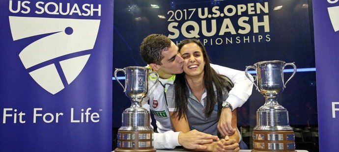 Squashový unikát, manželé vyhráli v jeden den dvě kategorie US Open.