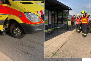 Muže na autobusové zastávce v ulici Průmyslová s křižovatkou Rabakovská srazil autobus a odjel.