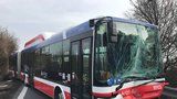 Mezi Kladnem a Prahou sjel příměstský autobus z vozovky. Nehoda se obešla bez zranění