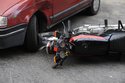 Srážka motorky a auta