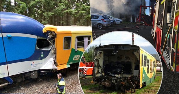 Při loňské srážce vlaků u Perninku zemřeli dva lidé: Podle Správy železnic za tragédii může strojvedoucí!