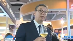 Podroušený prezident se přetahoval o víno s poradkyní. Vypil jsem 100 sklenic, chlubil se Vučić 