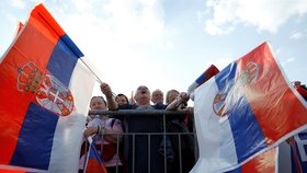 Prezident  Aleksandar Vucic se v Bělehradu dočkal velké podpory