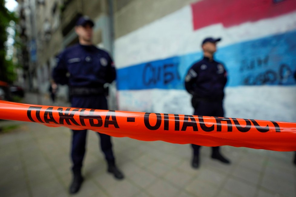 Střelba ve škole v srbském Bělehradě. (3.5.2023)