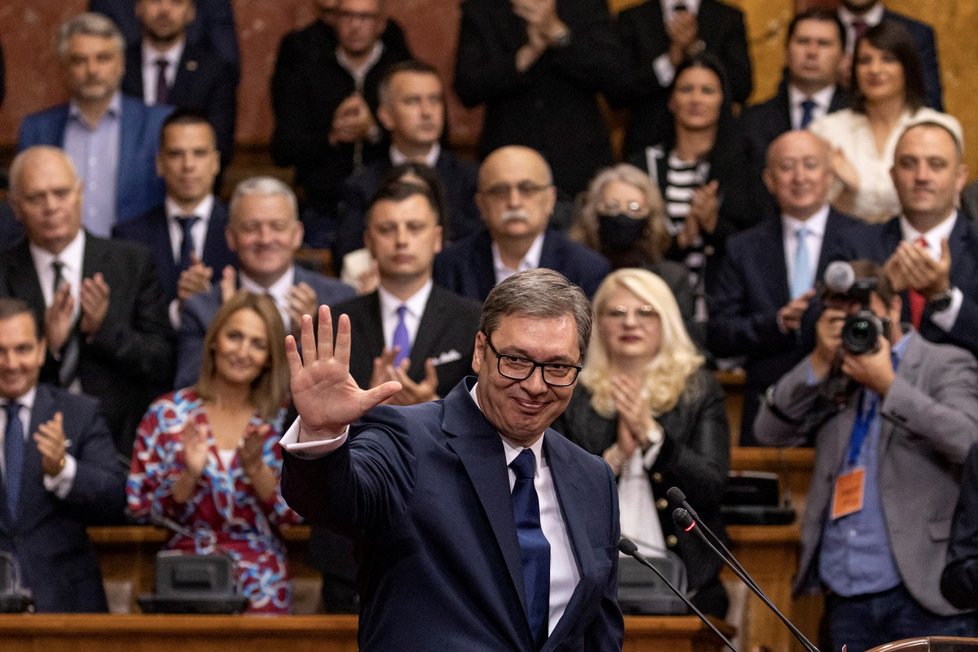 Staronový srbský prezident Aleksandar Vučić složil druhou přísahu.
