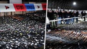Srbové zatím v rámci amnestie odevzdali na 13.500 zbraní včetně granátů (13.5.2023).