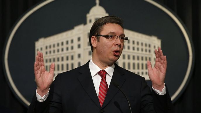 Srbský premiér Aleksandar Vučić