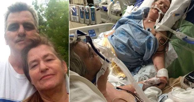 Srdceryvné foto: Umírající muž se naposledy rozloučil s manželkou, která byla v bezvědomí 