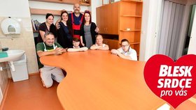 Blesk v rámci projektu Srdce pro vás pomohl organizaci ALKA: Již mají speciální stůl pro klienty i nácvikový byt.