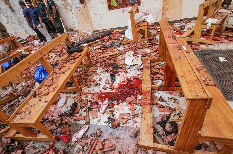 Jeden z kostelů, kde se odehrál vražedný útok. (21.4.2019)