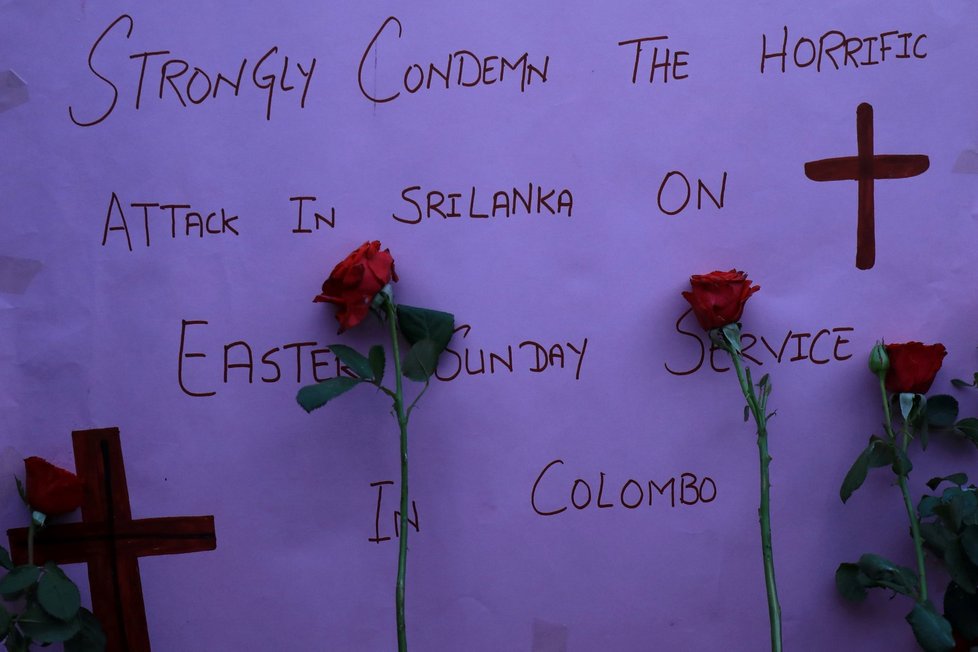 Pieta za oběti teroristických útoků na Srí Lance. (21. 4. 2019)