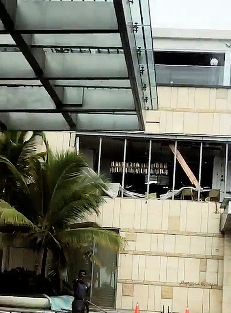 Jeden z hotelů, na který zaútočili teroristé. (21.4.2019)