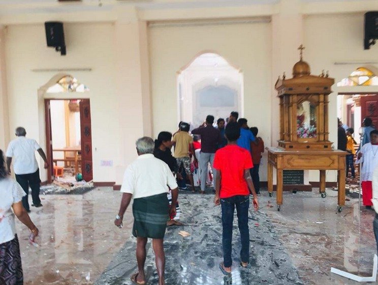 Několika kostely na Srí Lance otřásly exploze