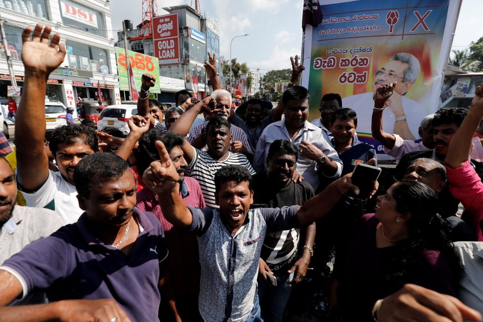 Prezidentské volby na Srí Lance vyhrál s 52,25 procenty hlasů Gotabaja Radžapaksa