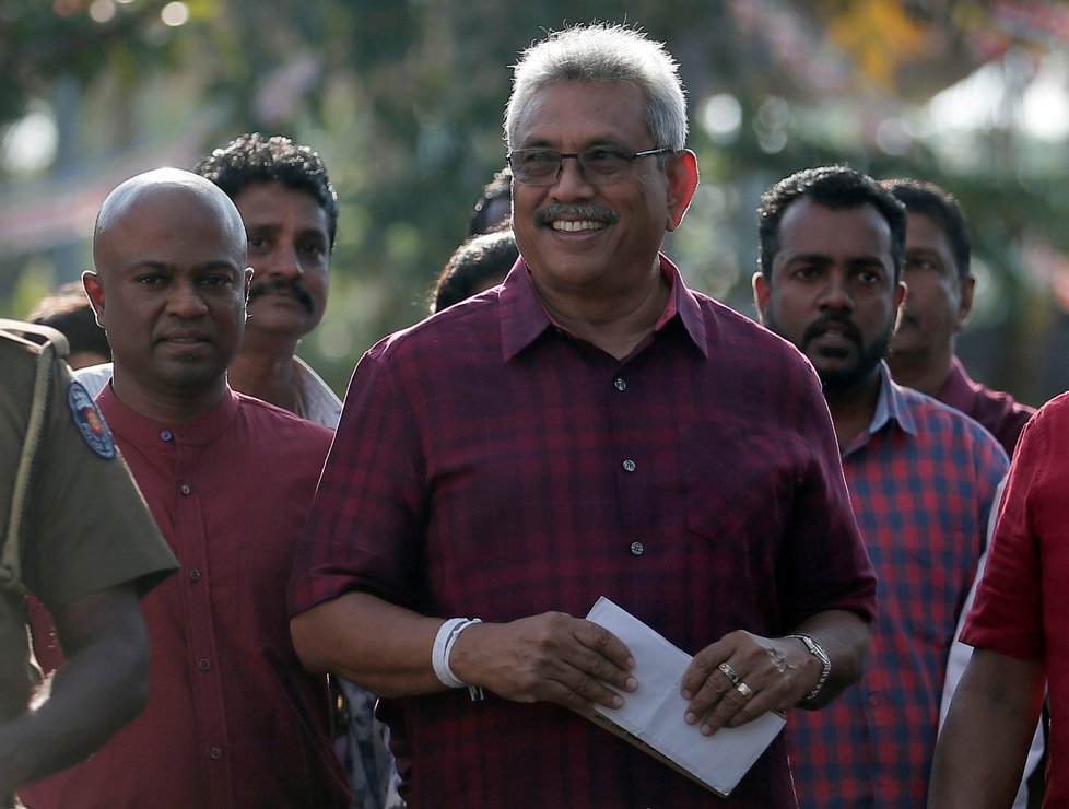 Nový srílanský prezident Gotabaja Radžapaksa