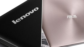 Notebook - Česko: Lenovo, Slovensko: Asus