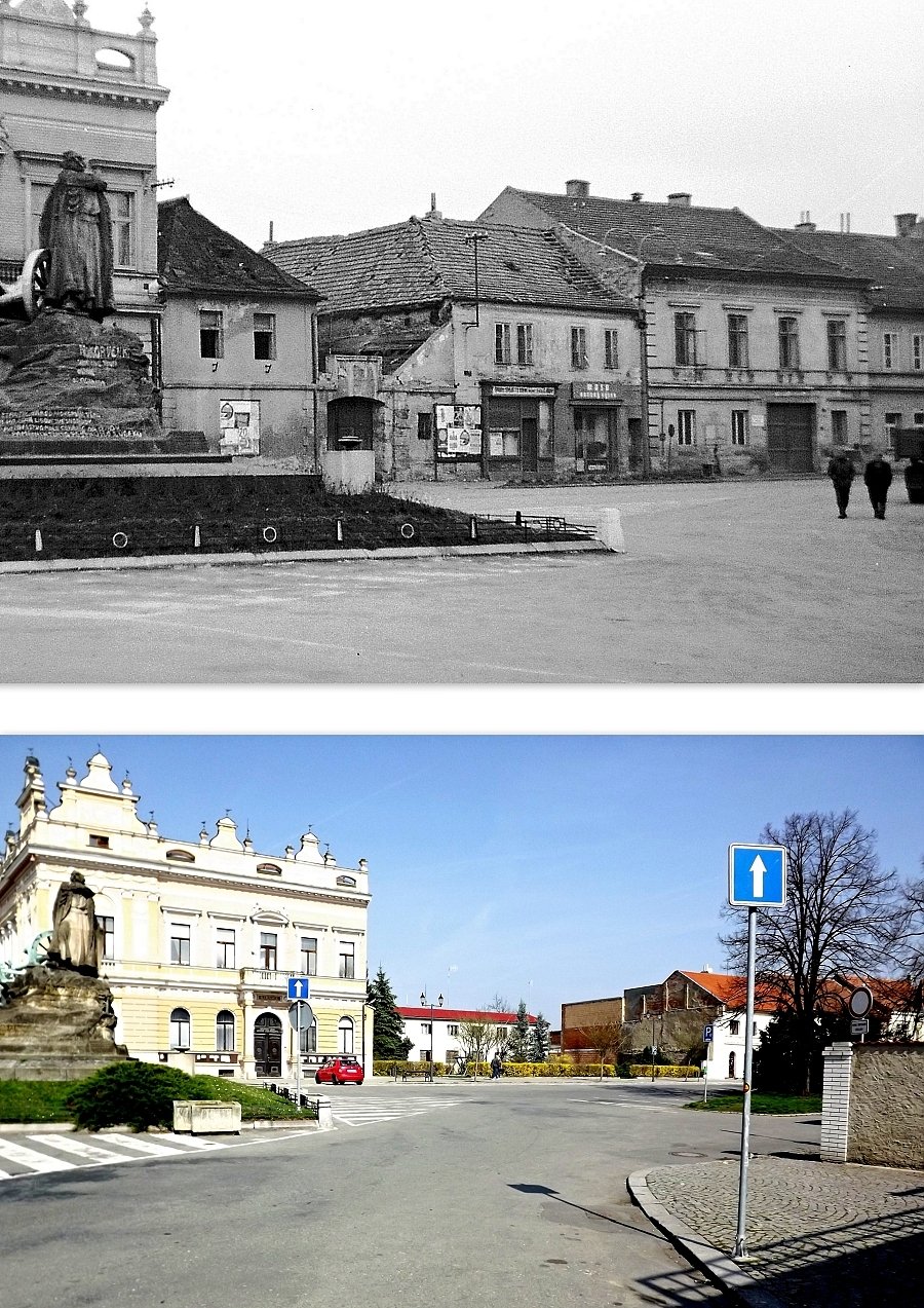 Český Brod: Pohled na náměstí Arnošta z Pardubic