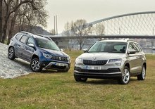 TEST Dacia Duster 1.2 TCe vs. Škoda Karoq 1.0 TSI – Úhel pohledu