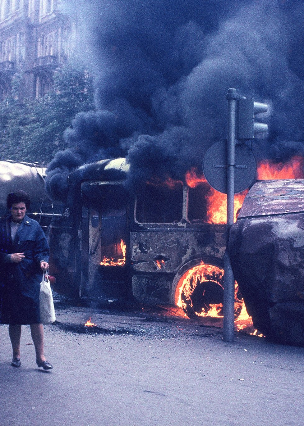 Unikátní barevné fotografie Jiřího Chrastila z vpádu vojsk Varšavské smlouvy do Československa 21. srpna 1968