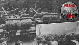 23. srpna 1968 v Praze: Lidé zahájili generální stávku, později zamalovávali a odstraňovali názvy ulic.