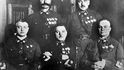 Pětice maršálů SSSR: Michail Tuchačevskij, Semjon Buďonnij , Kliment Vorošilov, Vasilij Bljucher, Alexandr Jegorov.