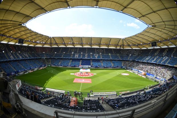 Pohled na hamburský stadion Pohled na hamburský stadion