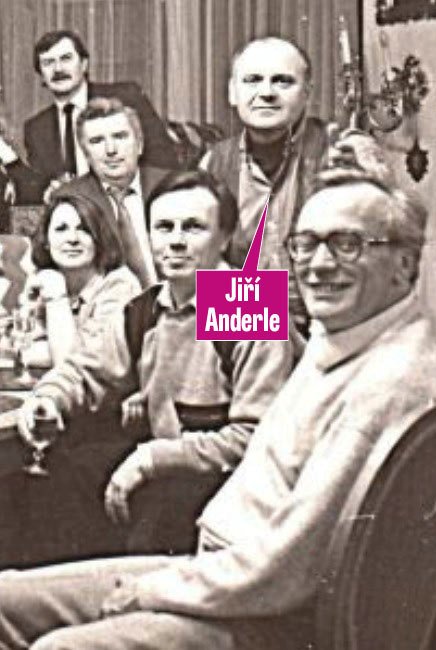 Jiří Anderle na archivní fotografii z oslavy Ladislava Štaidla