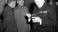 Stalin a Churchill