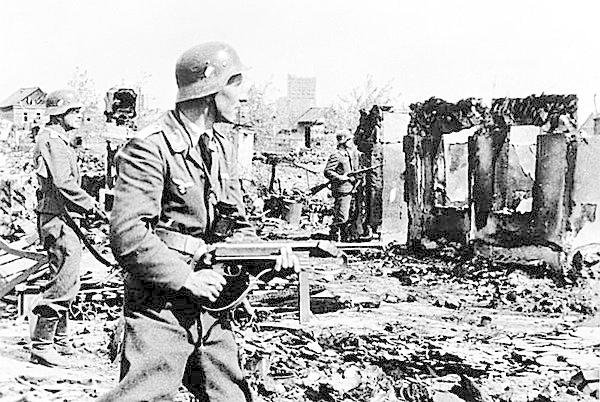 Hitlerovi vojáci u Stalingradu.