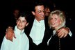Sylvester Stallone se synem Sagem a jeho matkou.