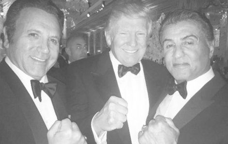 Donald Trump a Sylvester Stallone