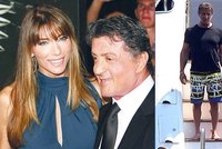 Stallone se pochlubil manželkou v plavkách: Kdo z nich má namakanější postavu?