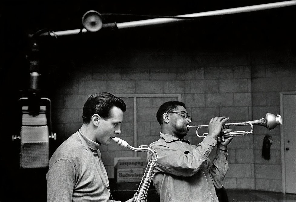 Stan Getz a Dizzy Gillespie, 1955