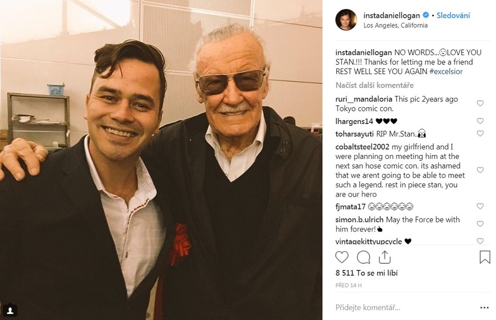 Stan Lee a Daniel Logan (Boba Fett ze Star Wars)