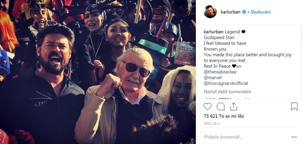 Stan Lee a Karl Ubran (Soudce Dredd)