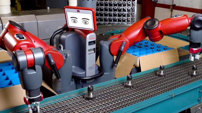 Stane se robot Baxter počátkem masivní expanze robotiky do výroby? (Foto: Rethink Robotics)