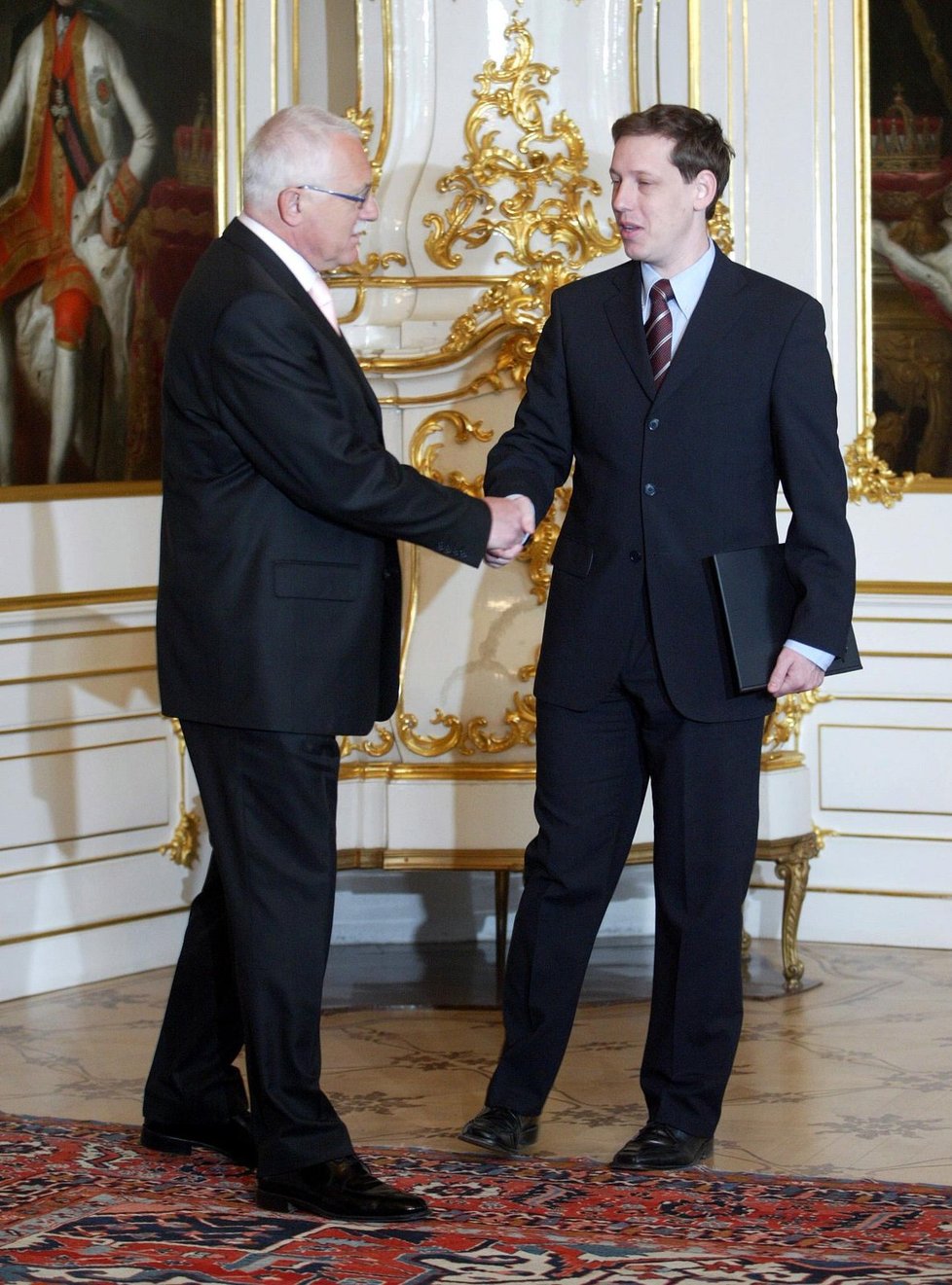 Bývalý premiér Stanislav Gross a někdejší prezident Václav Klaus