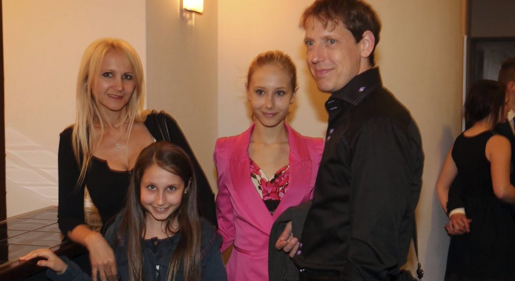 Stanislav Gross se svou rodinou.