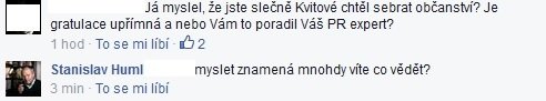 Takto reagoval Huml na dotaz, zda chtěl Kvitové sebrat občanství.