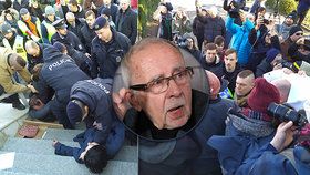 Střet aktivistů v Brně s policií: Kvůli ombudsmanovi Křečkovi