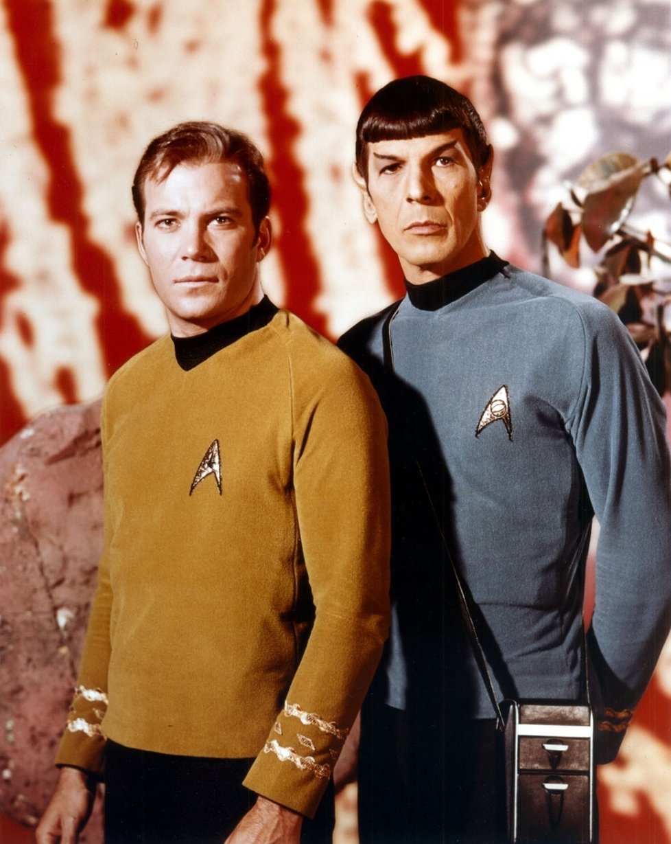 Kirk a Spock ze Star Treku.
