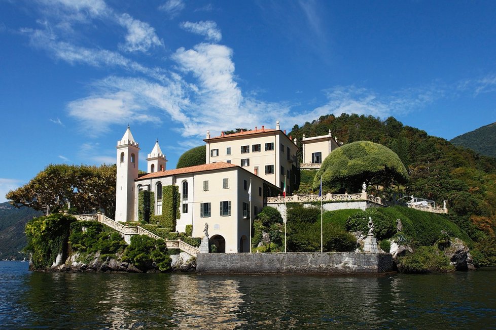 Italské jezero Como je oblíbené u hollywoodských hvězd