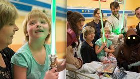 Aničce zjistili diabetes. Radost v nemocnici jí udělali hrdinové ze Star Wars.