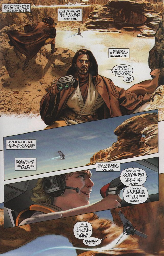 Obi-Wan Kenobi na planetě Tatooine v komiksové sérii Star Wars