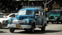 stará americká auta v ulicích Havany